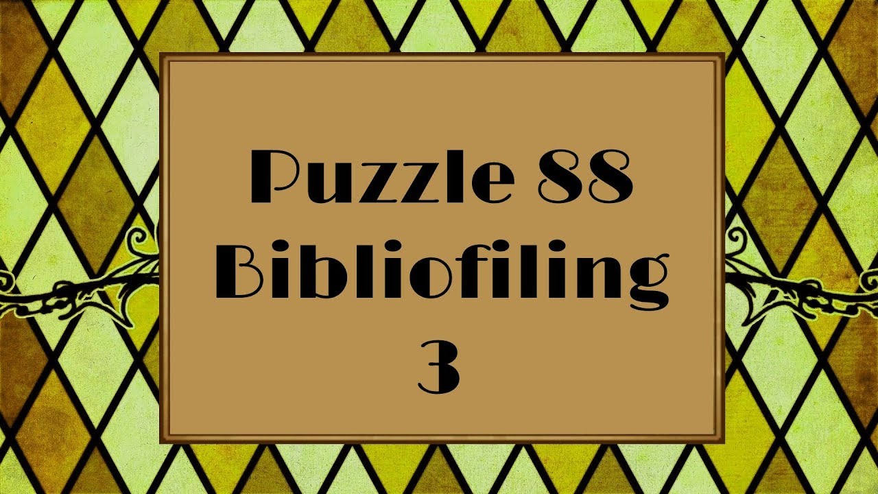 Professor Layton and the Azran Legacy - Puzzle 88: Bibliofiling 3