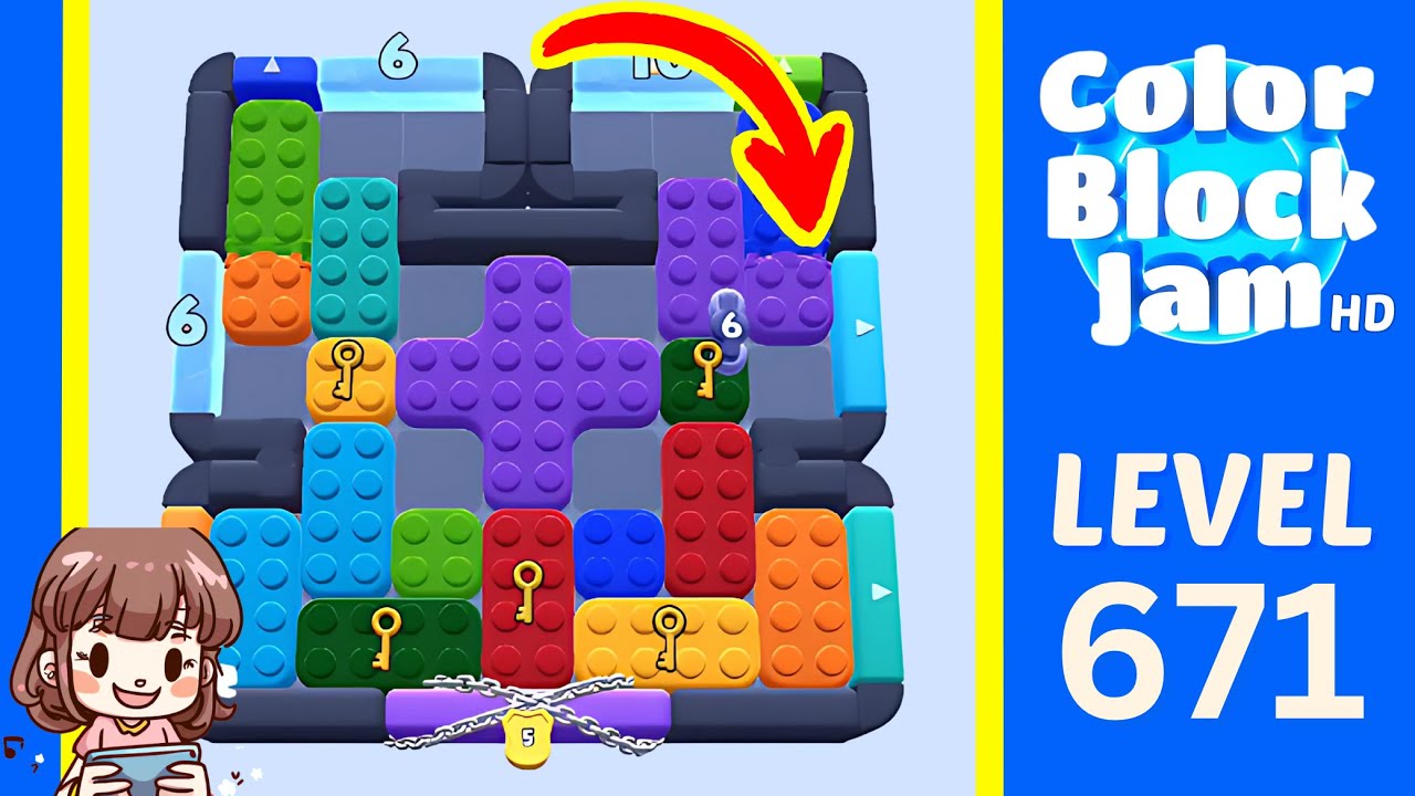 Color Block Jam Level 671 Solution Walkthrough
