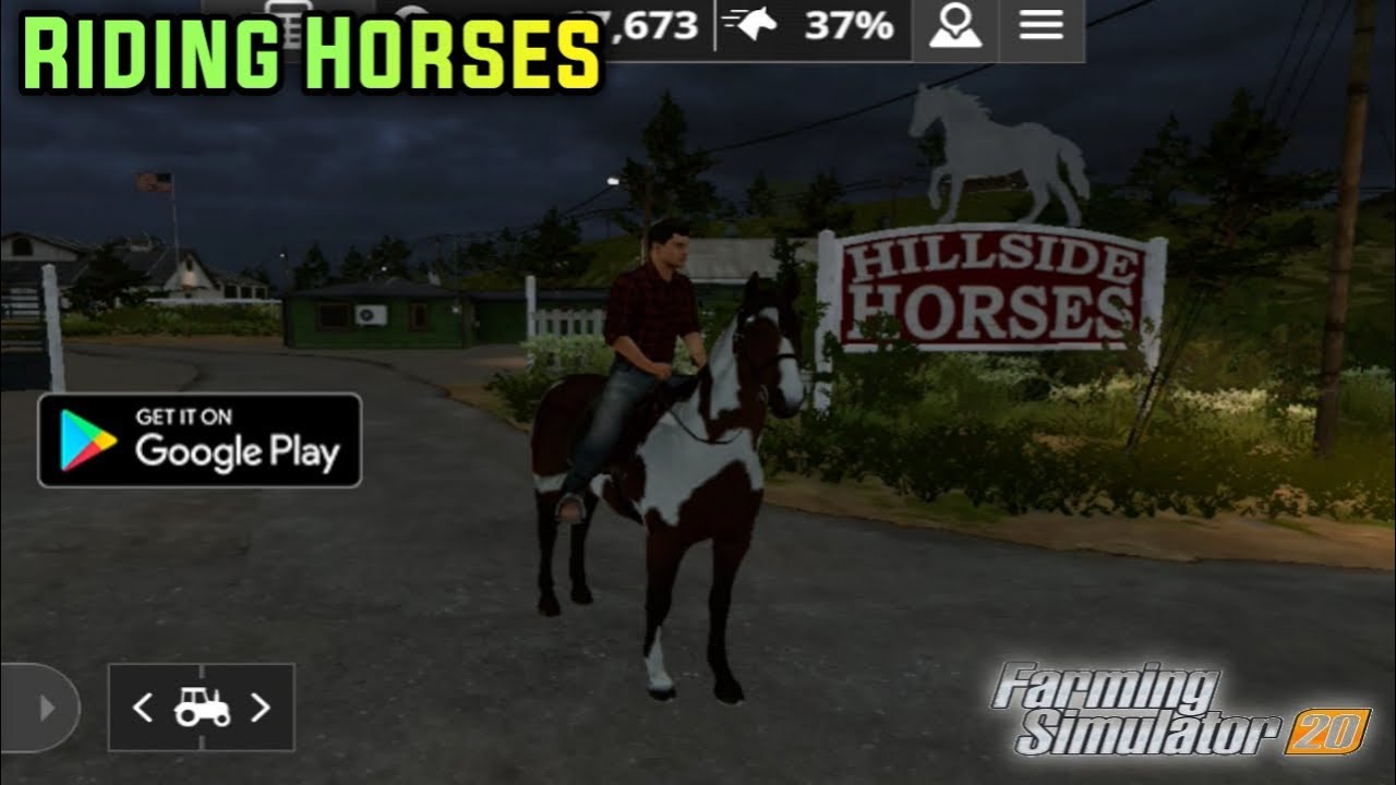 How to Ride Horse in Farming Simulator 20 Mobile  in 2020 April (fs 20)