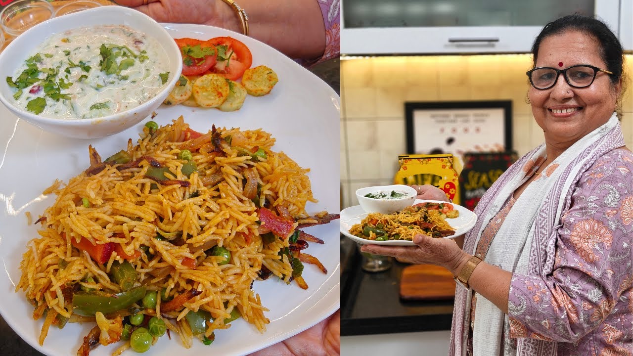 प्रेशर कुकर में बनी होटल जैसी वेज बिरयानी – सिर्फ 10 मिनट | Veg Biryani | Zayka Ka Tadka Live