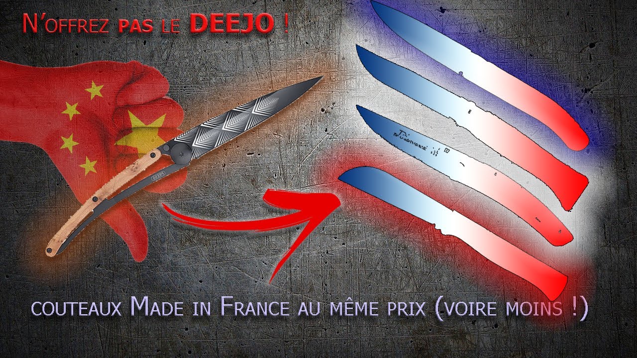 DEEJO: loin d'être idéal ! - 4 couteaux MADE in FRANCE petit budget pour Noël !