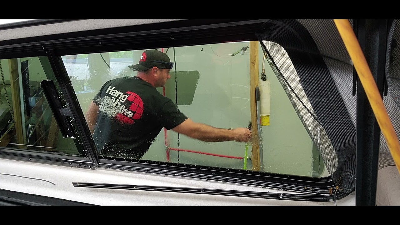 Tinting a camper shell with a screen