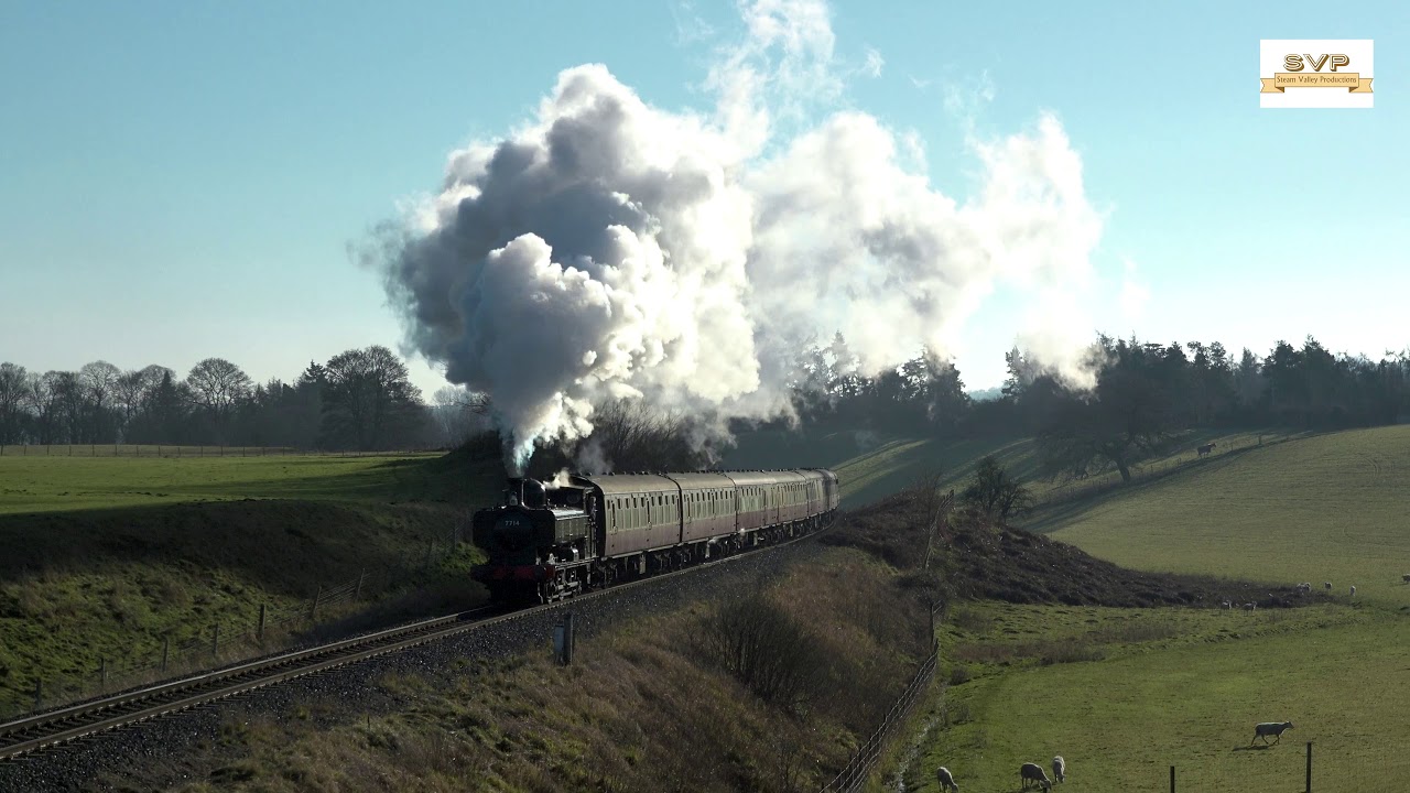 Severn Valley Railway - Pannier Tank 7714 at Eardington