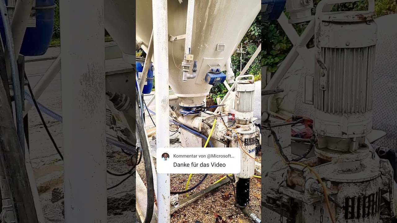 Weber Betonsilo - der erste 1m3 Beton ist verbaut! weber.mix 694 Fließbeton