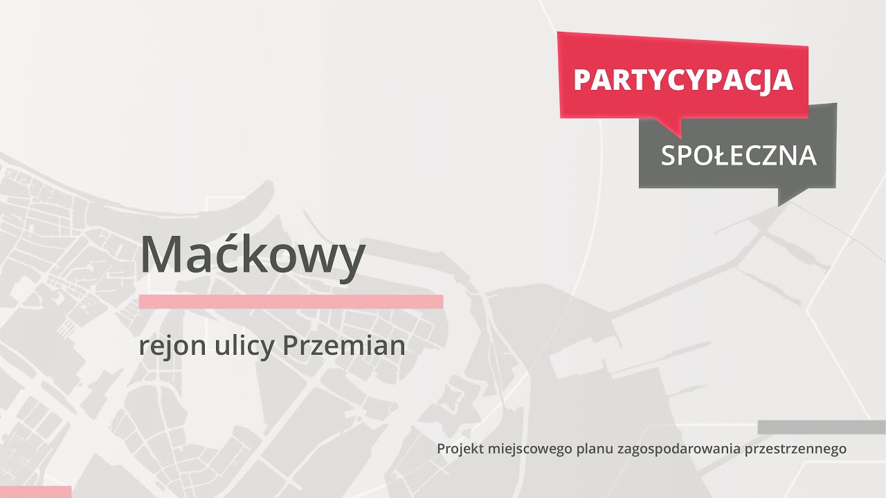 Maćkowy - zmiany przestrzenne w rejonie ulicy Przemian