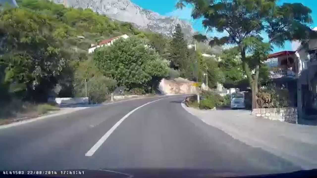 Makarska riviera: Podaca - Brist from car
