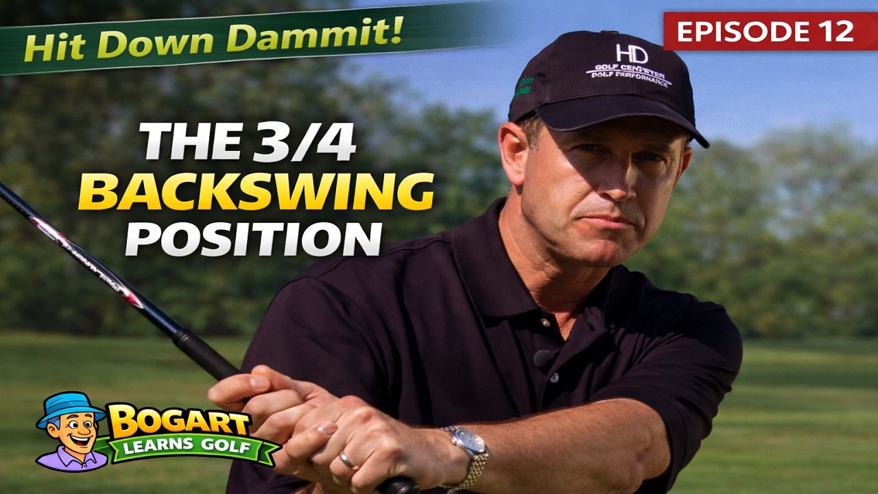 12   The 3/4 Backswing Position (You May Not Need to Go Further) | Hit Down Dammit! Ep 12