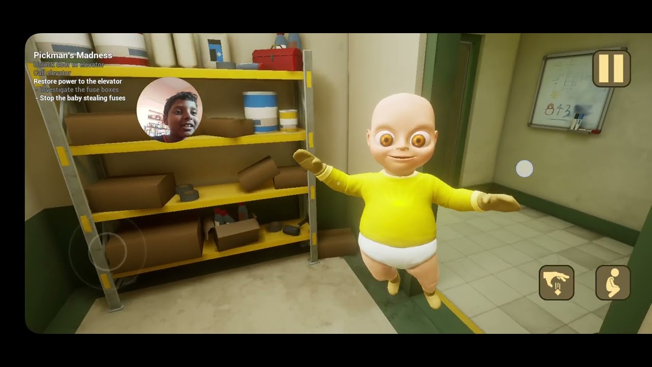 Baby in yellow short part this game is so scary 😨 😳 😫 😩 😬 😕 
