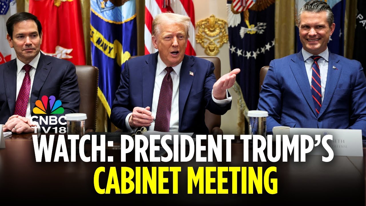 WATCH LIVE: Trump Holds Cabinet Meeting After Striking Historic Israel-Hamas Peace Deal | N18G