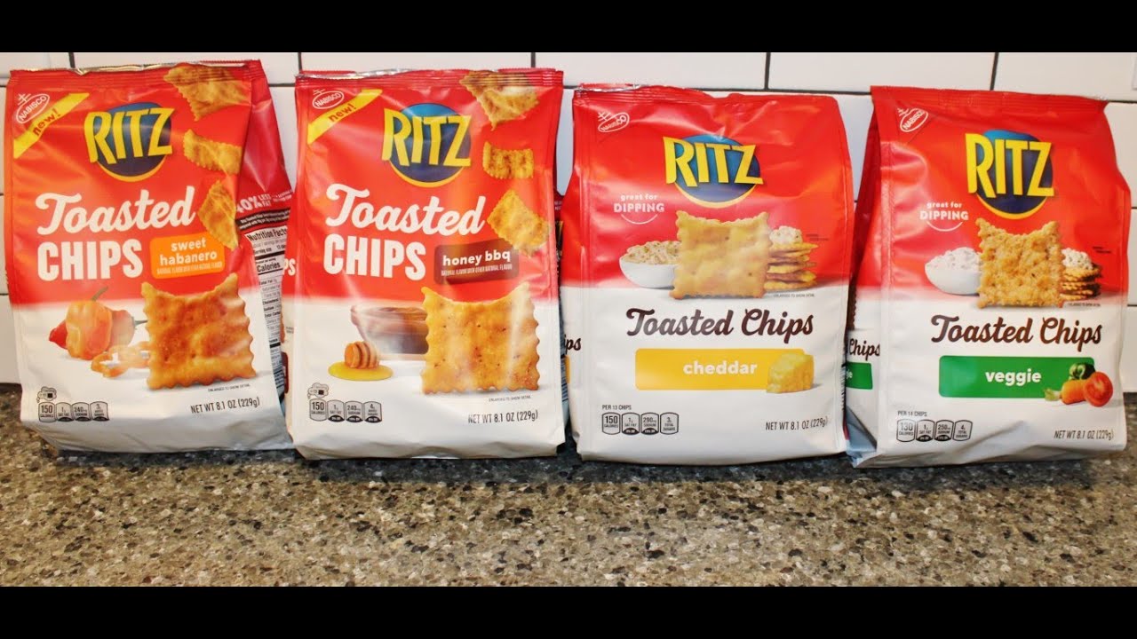 Обзор чипсов Ritz Toasted Chips: сладкий хабанеро, медовый барбекю, чеддер и овощи