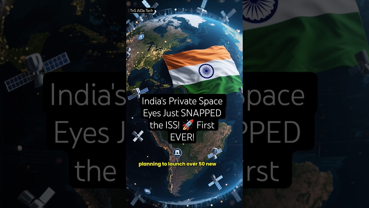 India's Private Space Eyes Just SNAPPED the ISS! 🚀 First EVER!#IndianSpace#Azista #SpaceRace#capcut
