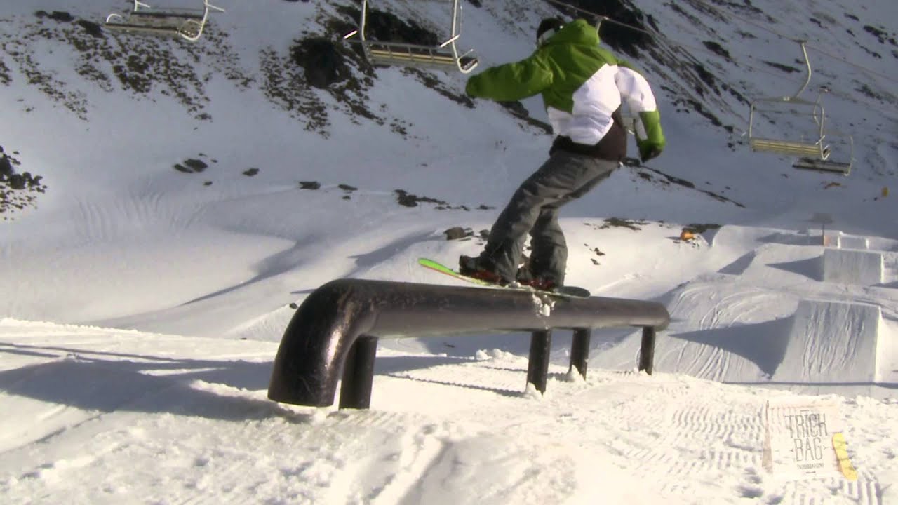 44. Frontside 180 to Tailpress to Backside 180 | Trick Bag Snowboarding.