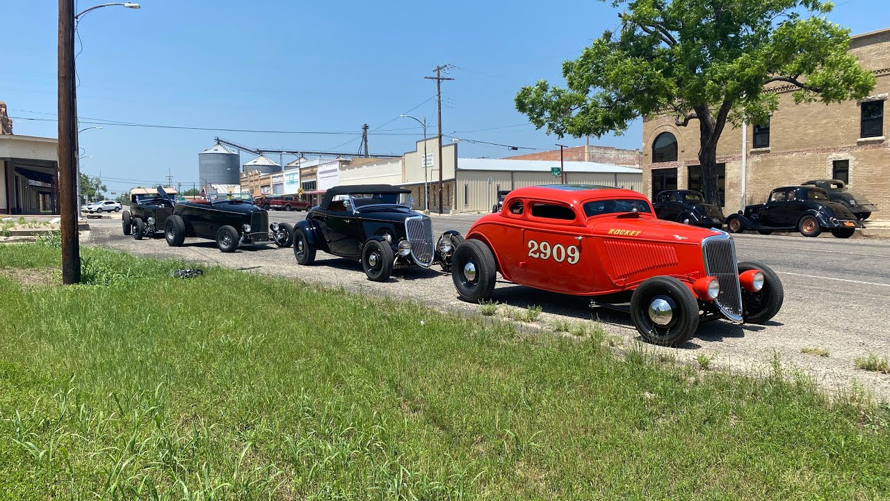 Hot Rod Showdown 2023 Texas Reliability Run for Traditional Hot Rods to Hot Rod Garage Thunderbolts