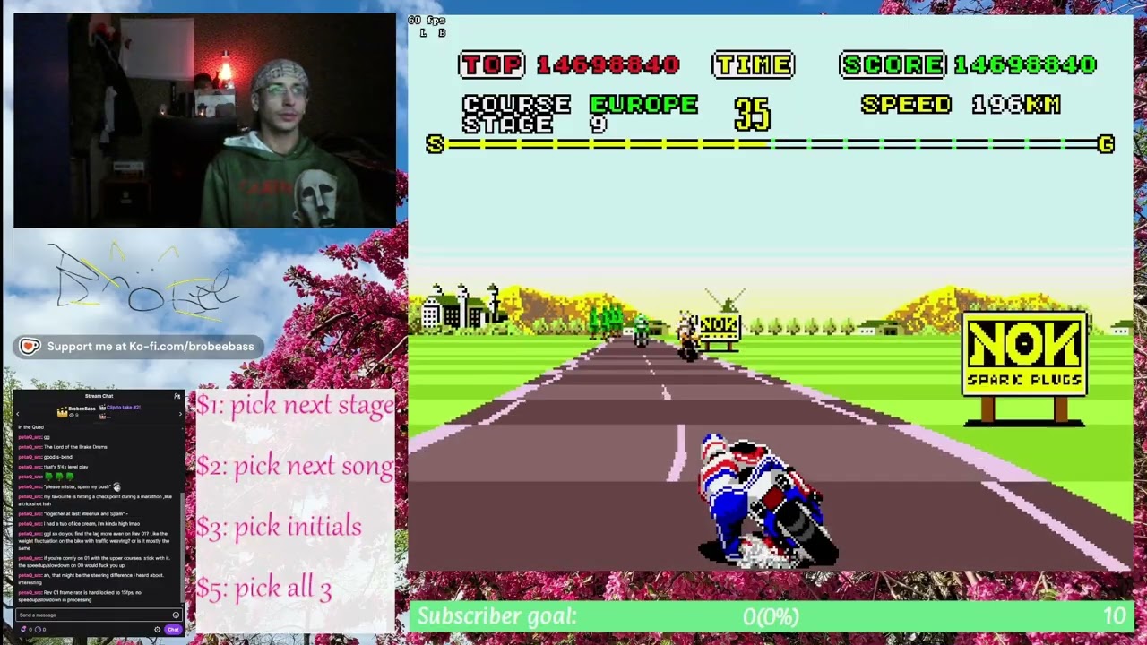 Super Hang-On (Genesis) Expert in 10'55