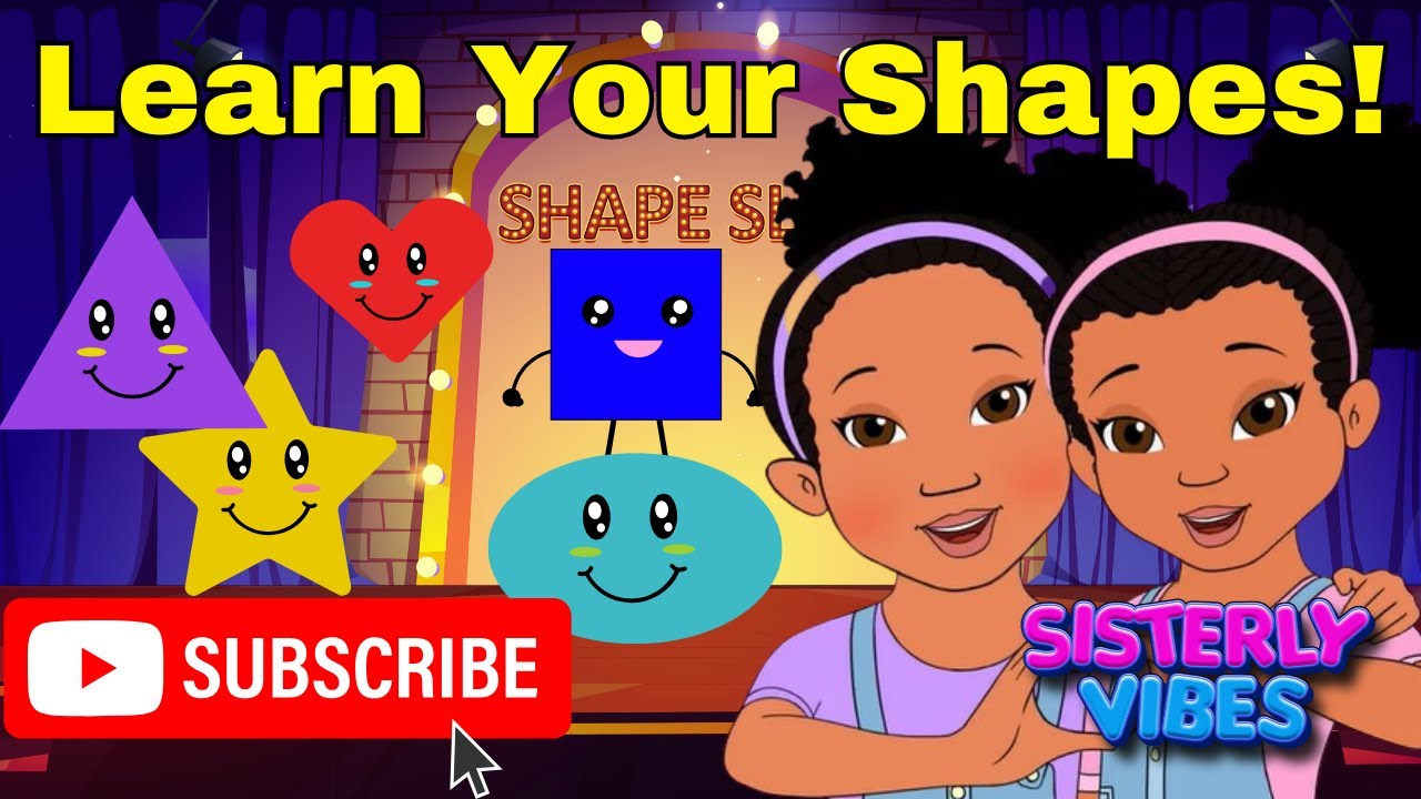 Shape Party! 🎶 Fun Kids Song to Learn Shapes with Sisterly Vibes! 🔴🟦✨