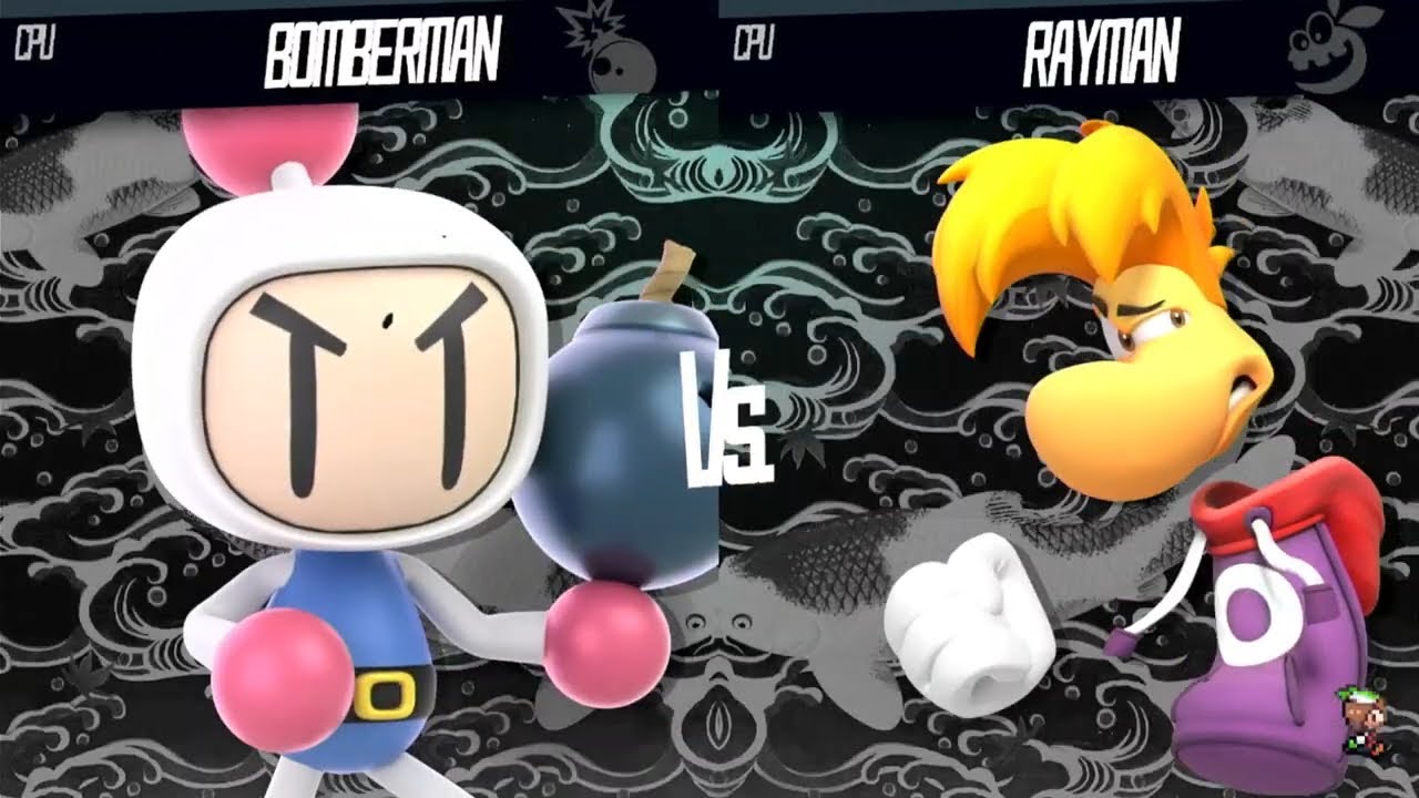Rayman Vs Bomberman - Super Smash Bros Mods