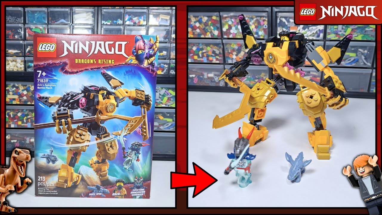 LEGO Ninjago Arin's Spinjitzu Battle Mech set(718399) REVIEW