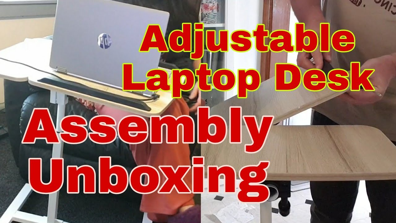 How to assemble adjustable laptop desk Adjustable laptop on wheels