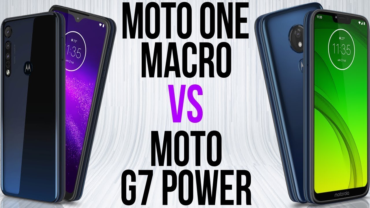 Motorola One Macro vs Moto G7 Power (Comparativo)