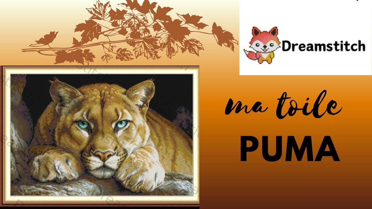 Nouveau projet puma #crosstich #dreamstitch ♥️♥️