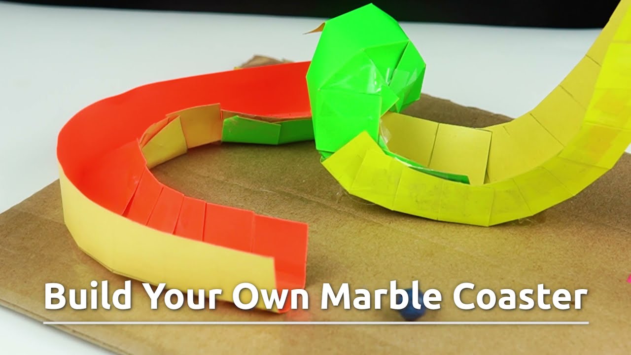 DIY Paper Roller Coaster!