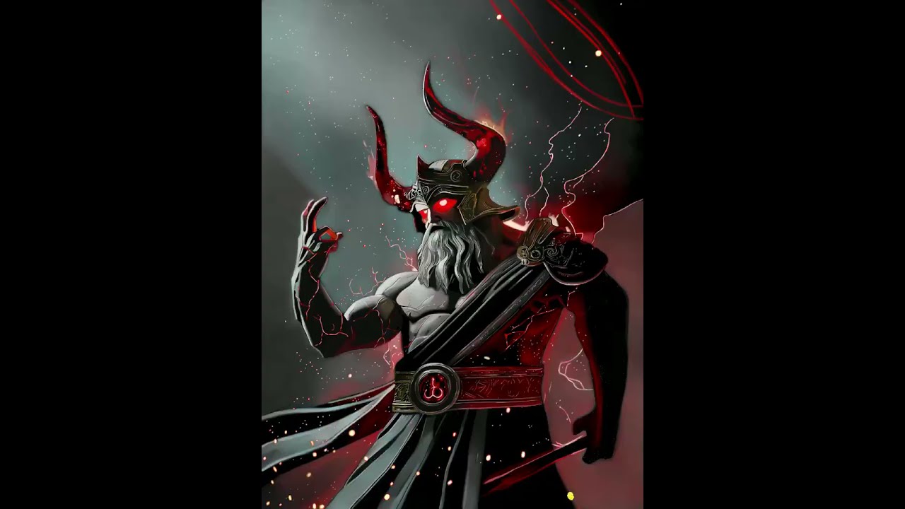 Drawing Hades god of the Dead and king of the Underworld (Procreate)