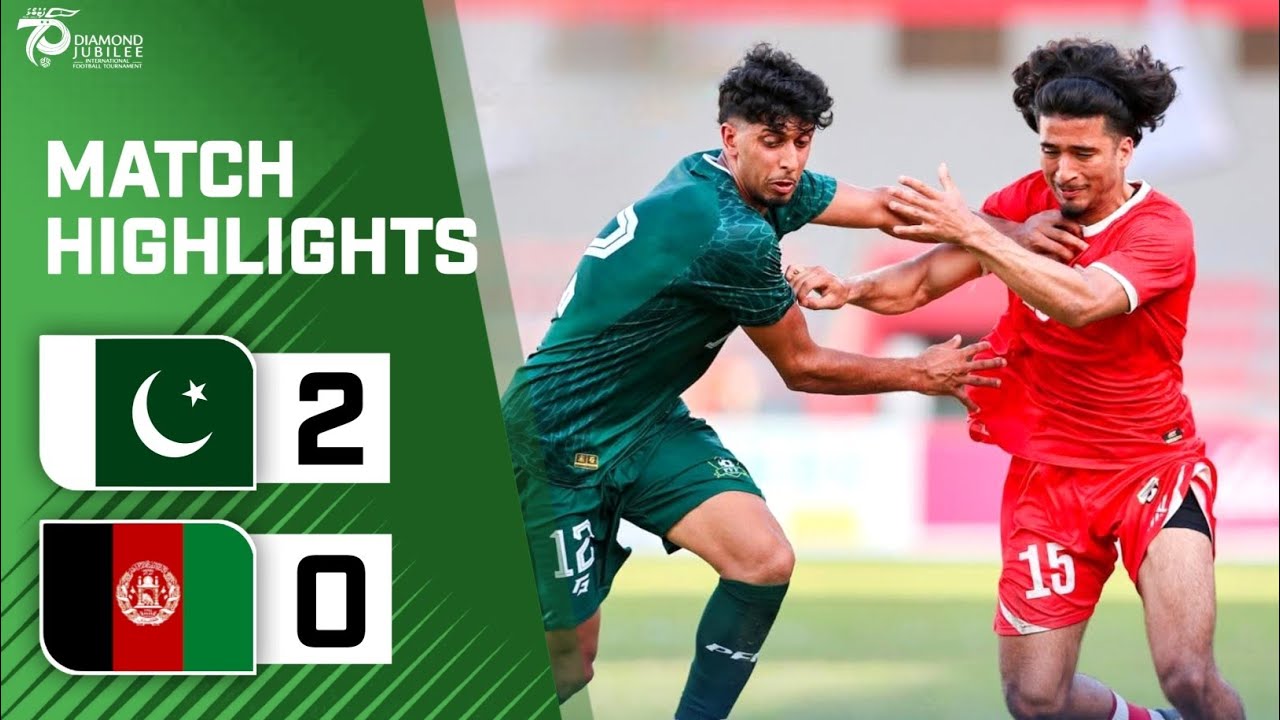PAKISTAN vs AFGHANISTAN FOOTBALL MATCH | HIGHLIGHTS | Diamond Jubilee Tournament 🇲🇻 
