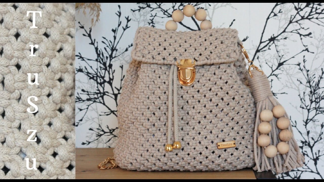 DIY Macrame Backpack Tutorial / How To Make Macrame Backpack / Makrama Plecak / Jak Zrobić Plecak