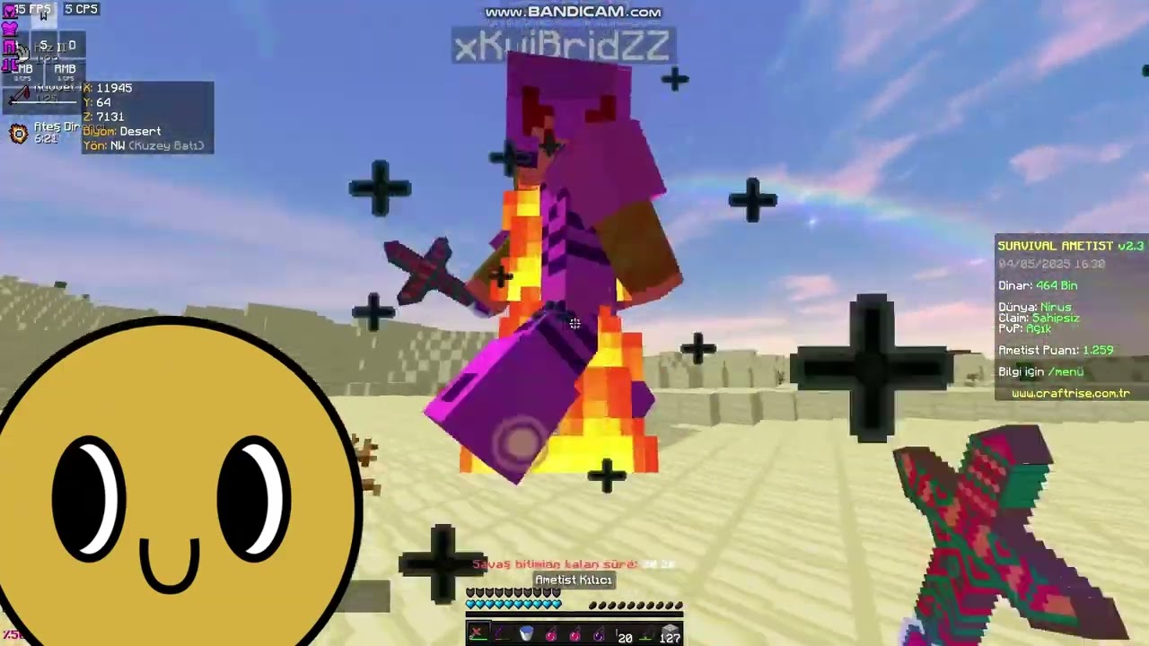 2x Zehir Survival Ametist Düel Arte Nt PvP