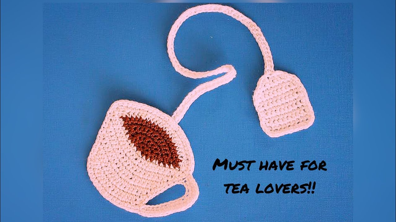 CROCHET ALONG TEA LOVERS EASY BOOKMARK TUTORIAL