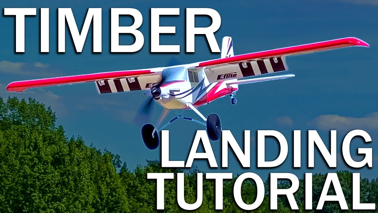 Learn How To Land HIGH WING RC Planes (E-flite Turbo Timber Landing Tutorial)