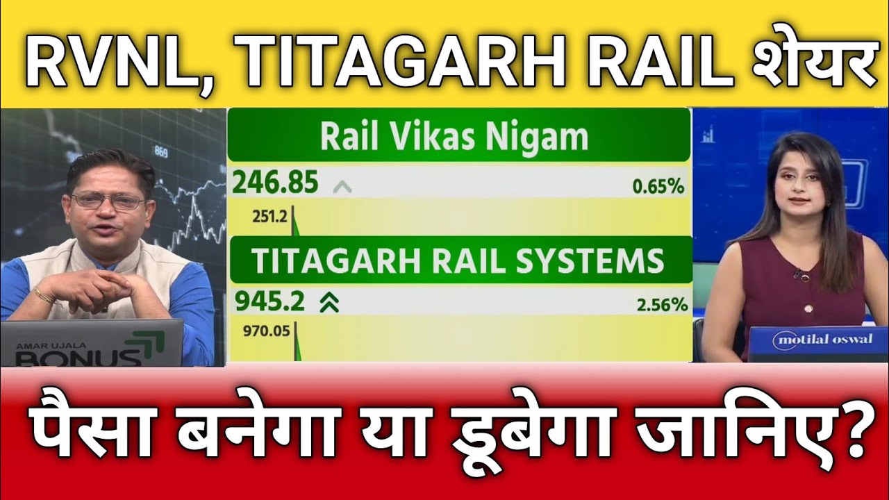 Rvnl, Titagarh rail share latest news, rvnl, Titagarh rail share anelysis, target 