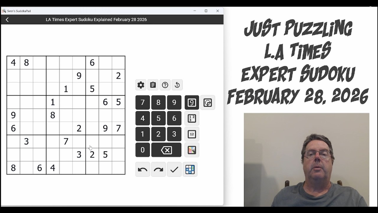 LA Times Expert Sudoku February 28 2026