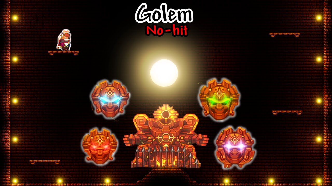 Terraria Infernum Golem No-hit (Rogue Only) #terraria #infernum #nohit #nohitrun