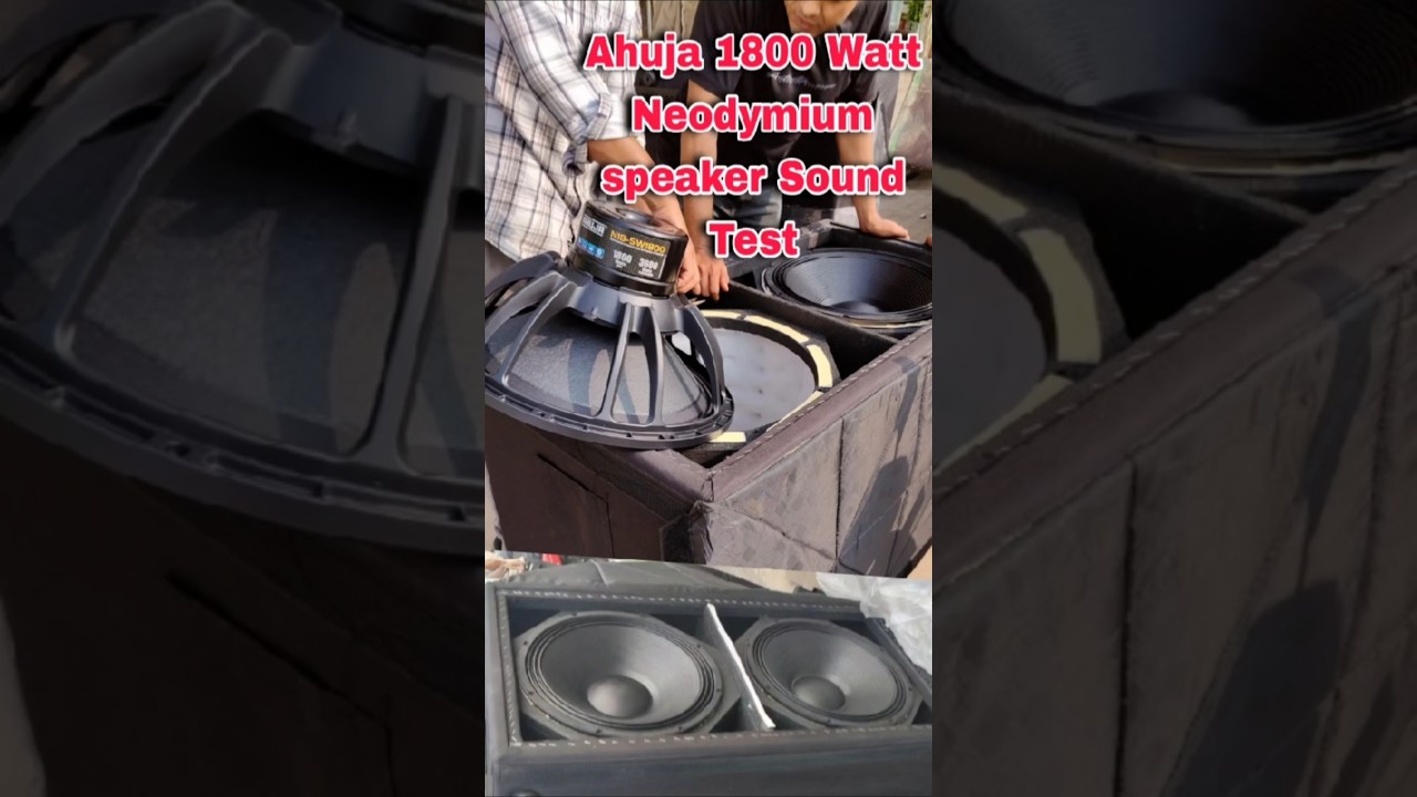 Ahuja 1800Watt Neodymium Speaker Sound Test #shorts