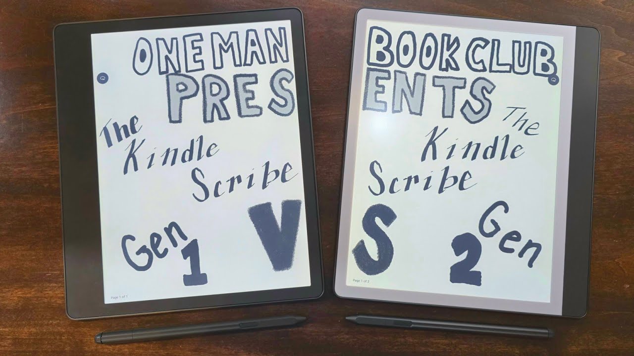 Kindle Scribe VS Kindle Scribe! An unboxing of the New Amazon Kindle and a comparison of OLD vs NEW