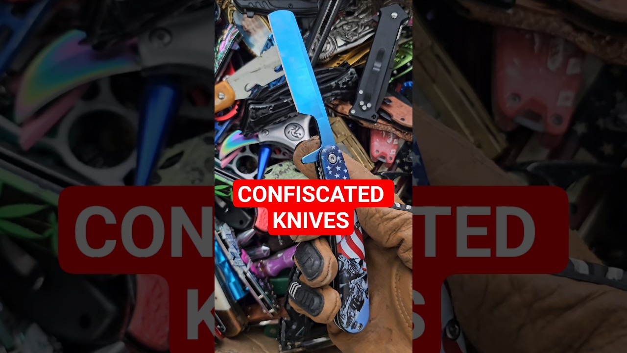 I Bought Over 100 POUNDS Of TSA Confiscated Knives And You Would Never Guess They Would Take...