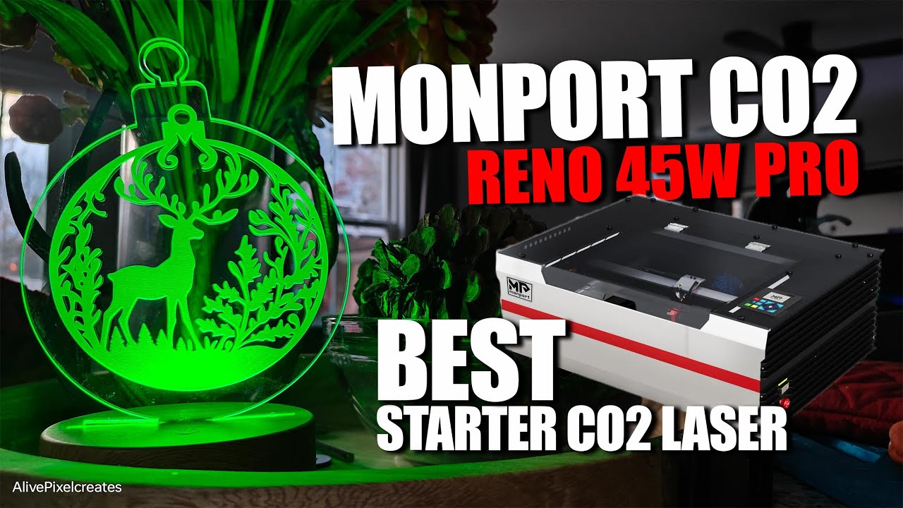 Best CO2 Laser for Beginners! Monport Reno 45w Pro - First Impressions - C02 Laser Review