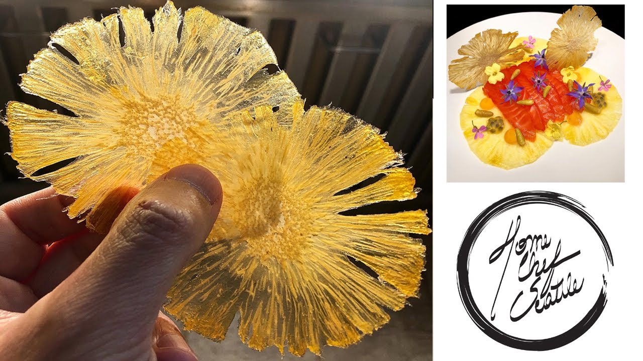 Clear Pineapple Chips Garnish