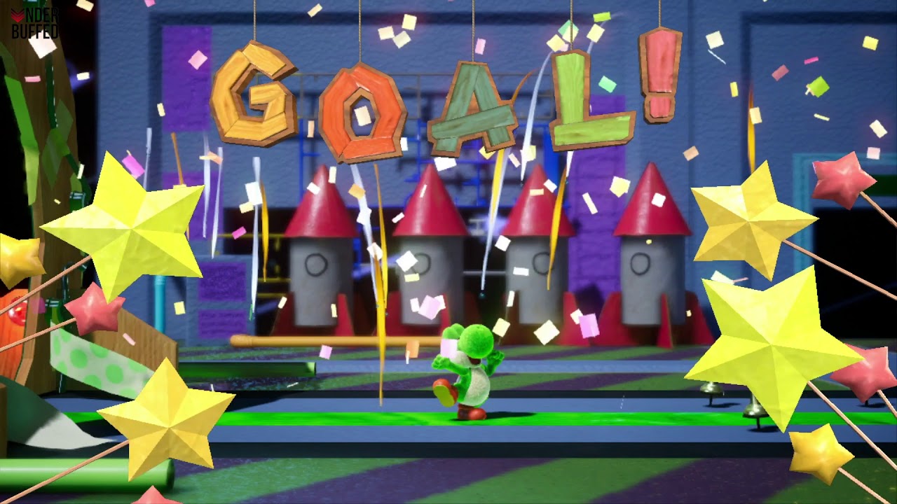 [Yoshi's Crafted World] Ride the Stars - All Smiley Flowers, Red Coins
