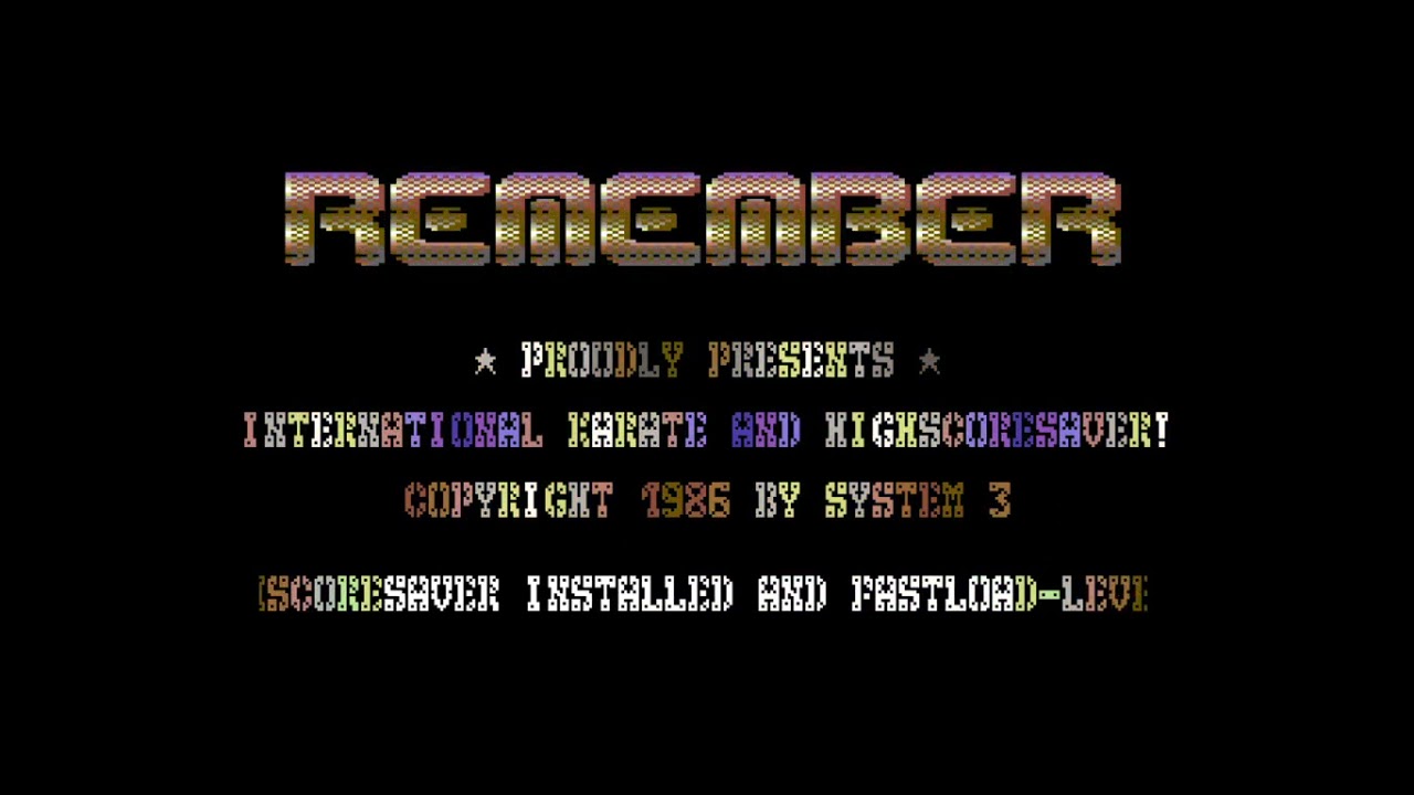 Remember - Remember Intro (DD-Style) | C64 Crack Intro