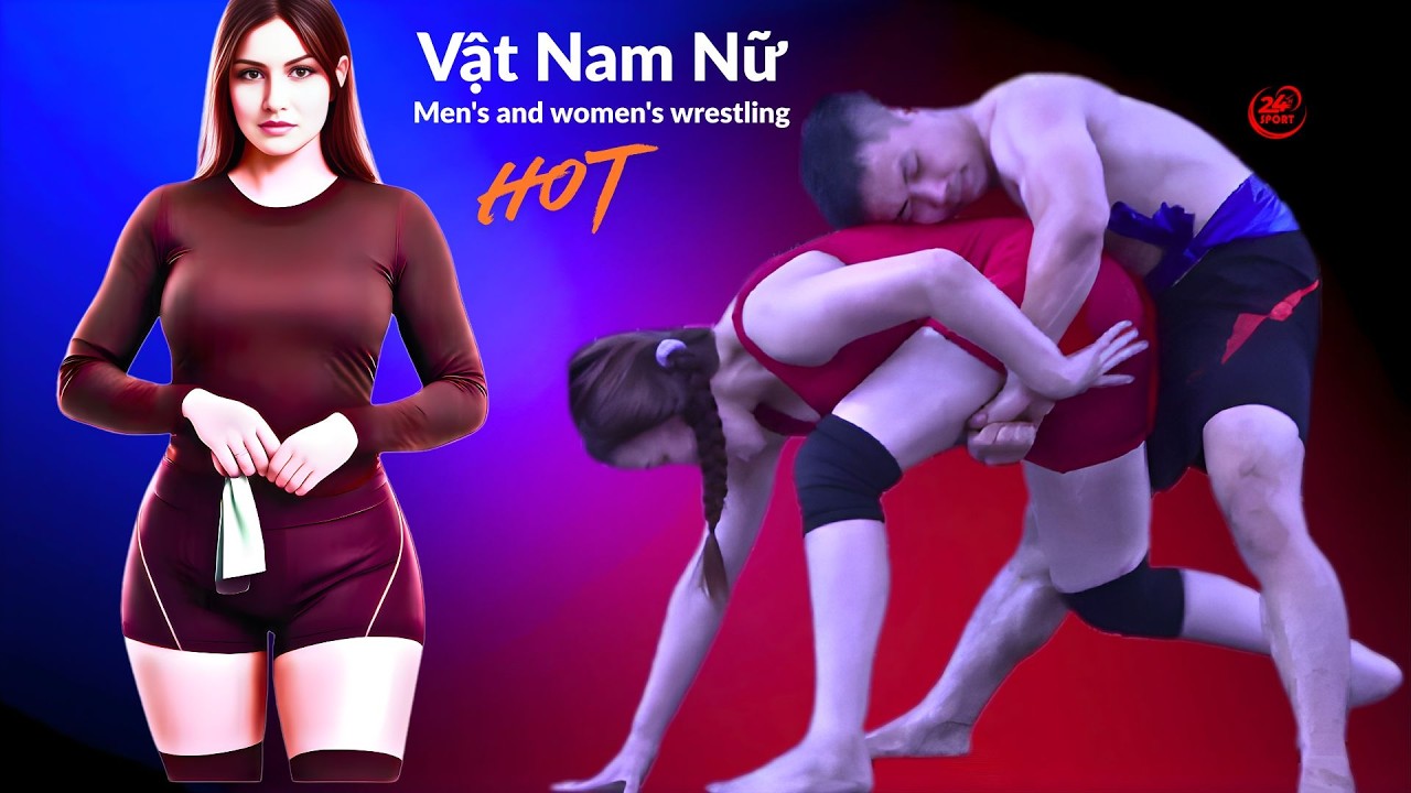 Vật Nam Nữ đỉnh cao. Gái Kinh Bắc thách đấu trai sứ Đoài . Men's and Women's Wrestling