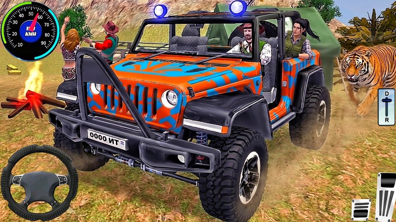 Новая игра про вождение внедорожника 4x4 Jeep - Симулятор бездорожья SUV 2026 - Автомобильная игр...