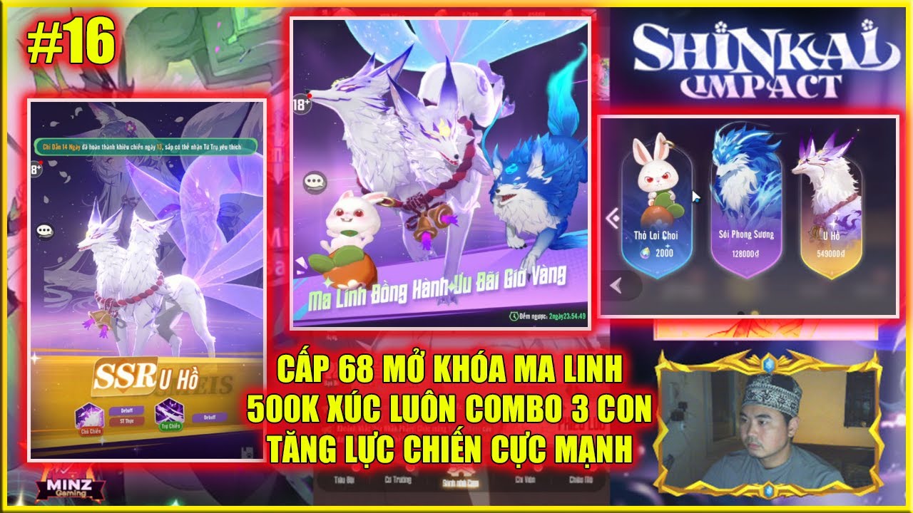🔥 SHINKAI IMPACT #16: CẤP 58 MỞ KHÓA MA LINH - 500K XÚC LUÔN COMBO 3 CON TĂNG LỰC CHIẾN CỰC MẠNH 💥