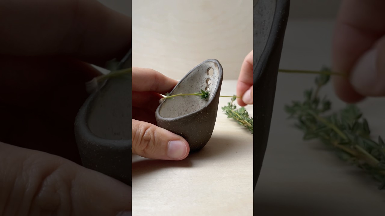 Making a ceramic herb stripper