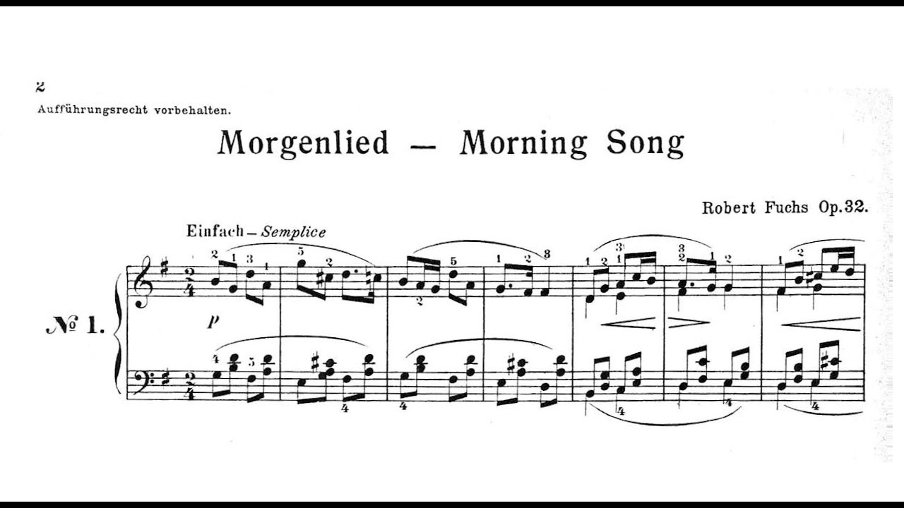 Robert Fuchs - Jugendklänge, Op.32 // [22 pieces]
