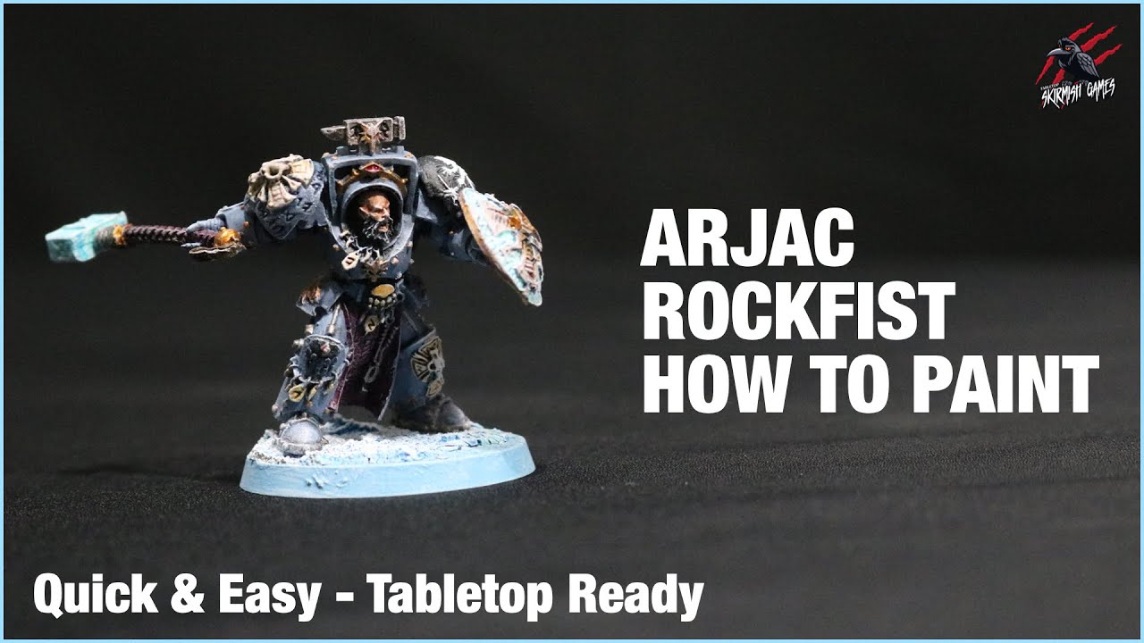 HOW TO PAINT ARJAC ROCKFIST - Space Wolves Tabletop Ready - Quick Easy Techniques Beginner Friendly