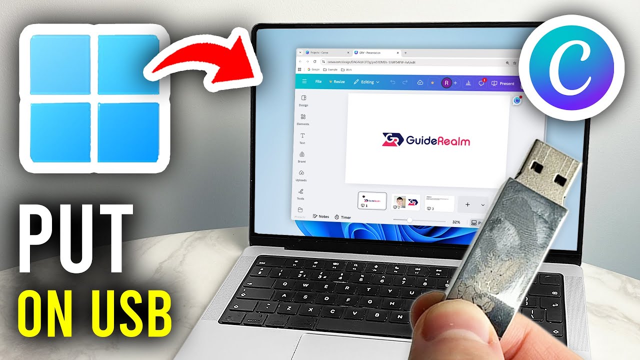 How To Put Canva Presentation On USB Drive - Step By Step