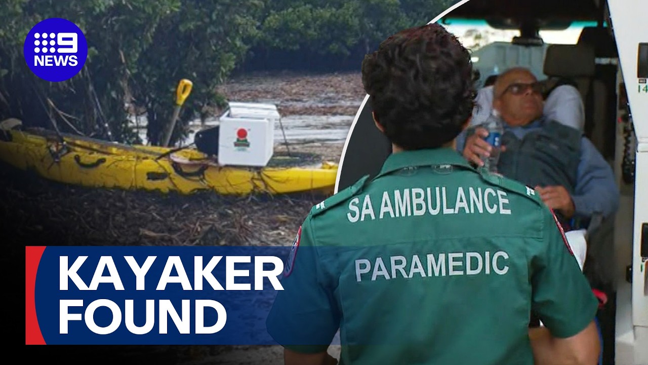 Kayaker found alive after missing off South Australian coast | 9 News Australia