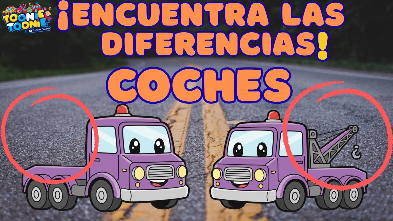 ¡Encuentra la diferencia! 🚗 | Coches para niños